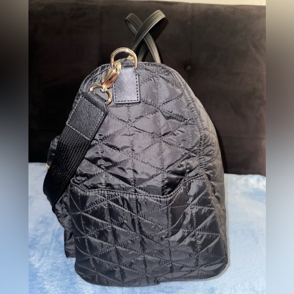 Kate Spade Carmella Quilted Weekend/Travel Bag Black - Picture 4 of 8